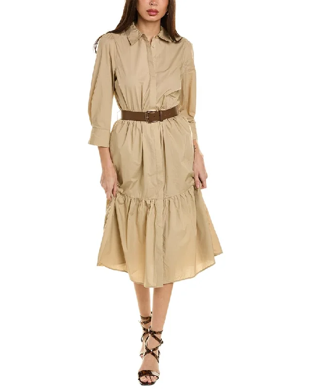 Ellen Tracy Belted Shirtdress