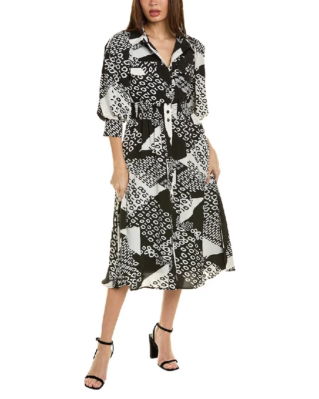 Gracia Puff Sleeve Shirtdress