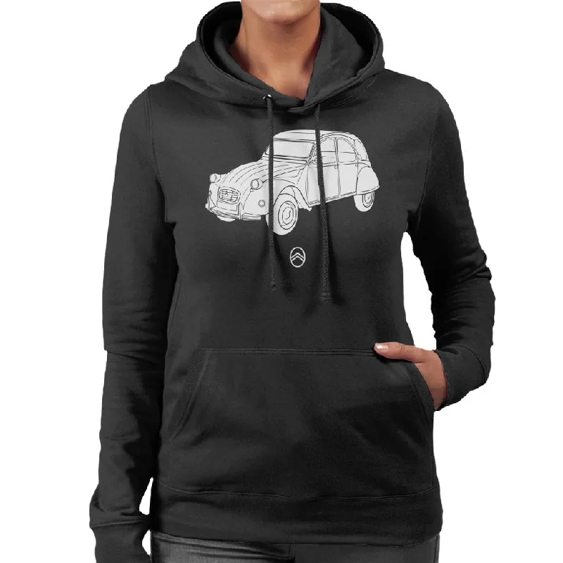 Citroën 2CV Angle For Dark Women's Hooded Sweatshirt