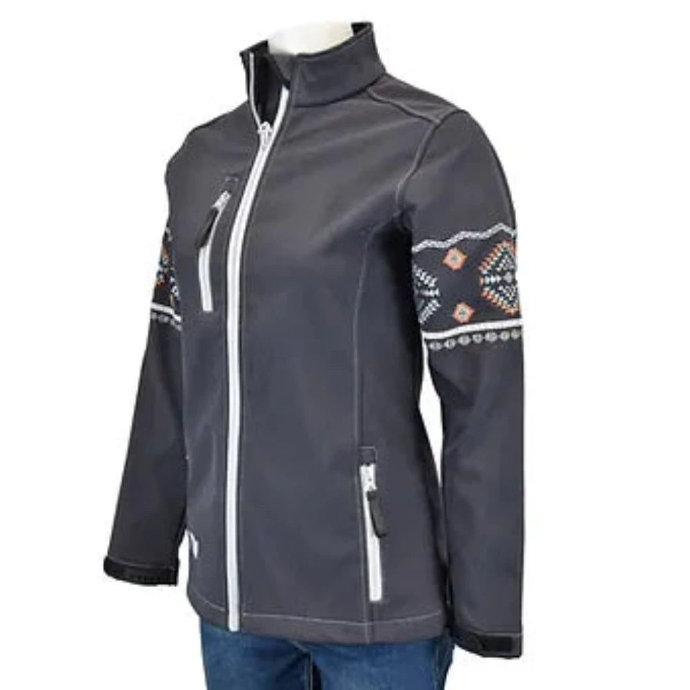 Women's Cowgirl Hardware Soft Shell Jacket w/ Southwest Design