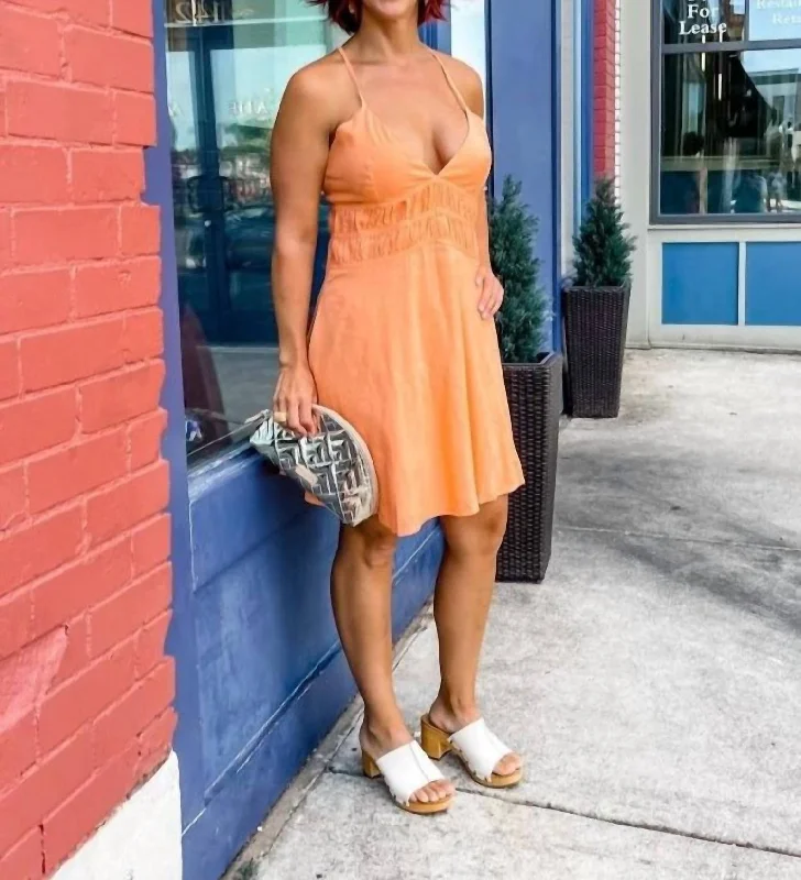 Vallah Sherbet Mini Dress In Orange