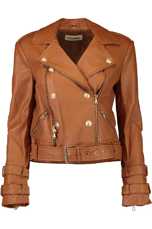 Billie Belted Leather Jacket