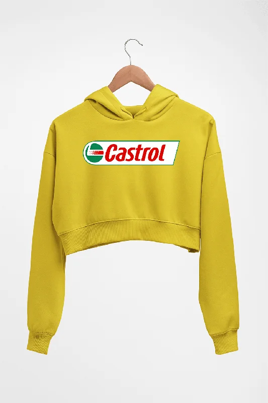 Castrol Crop HOODIE FOR WOMEN