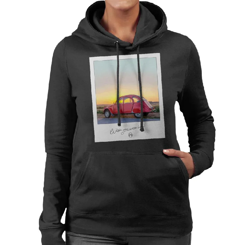 Citroën 2CV Wish You Were Here Photo Women's Hooded Sweatshirt