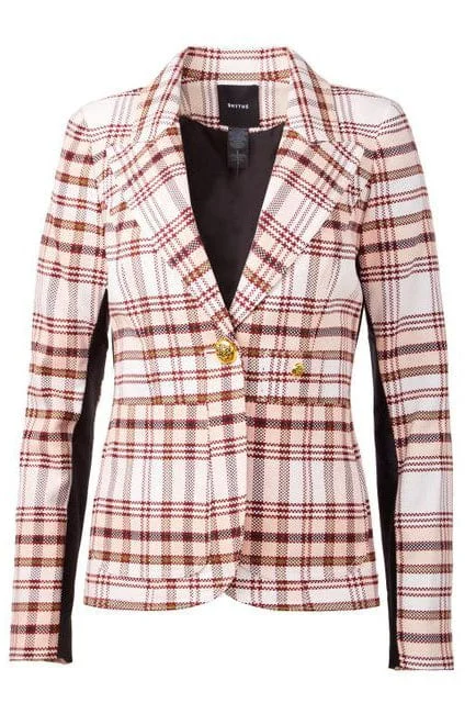 Patch Pocket Tuxedo Stripe Blazer