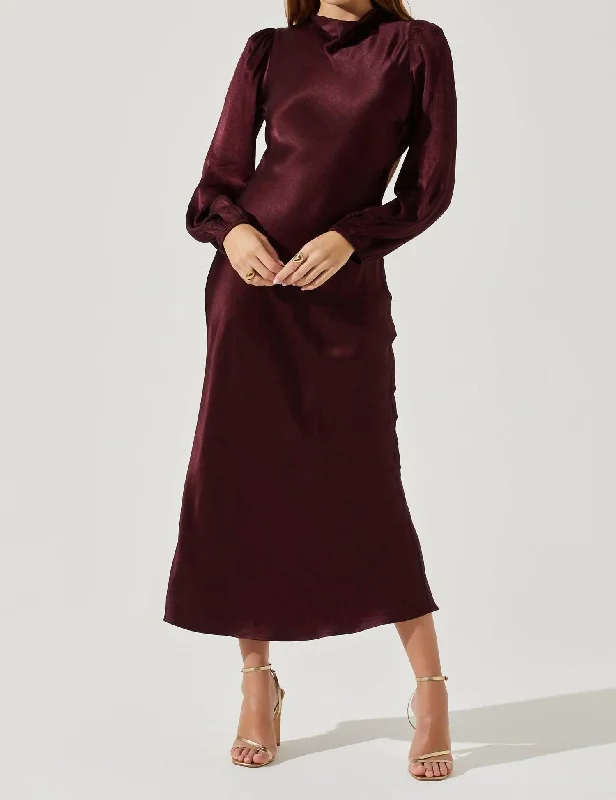 Samara Dress In Wine