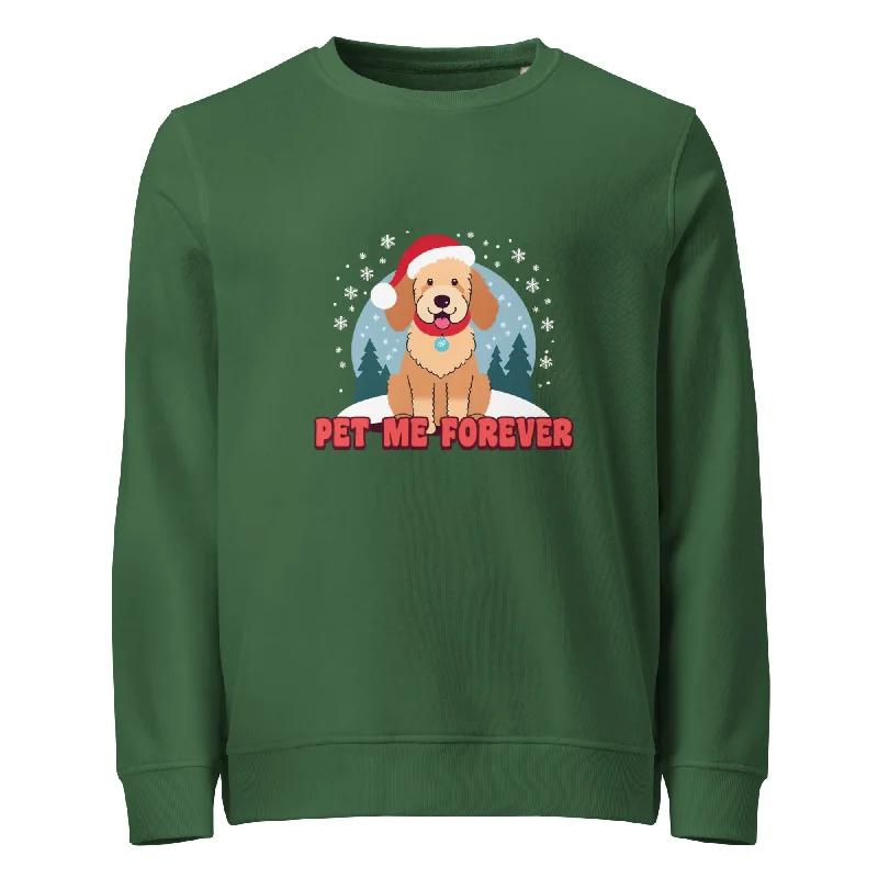 Christmas-Basket Graphics Organic Sweatshirt