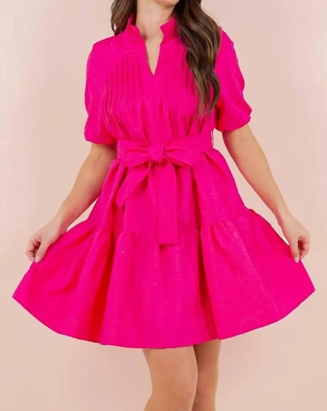 Mini Dress In Fuchsia