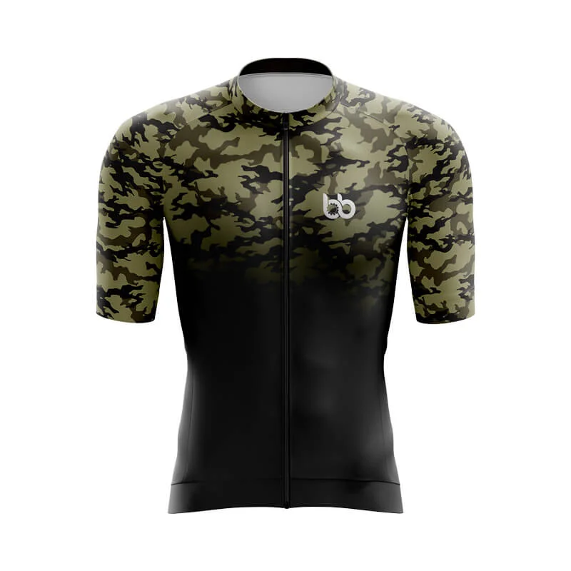 Camouflage Neck Aero Jerseys (V3) (Green-Black)