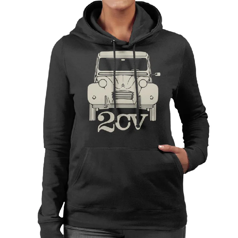 Citroën 2CV For Dark Women's Hooded Sweatshirt