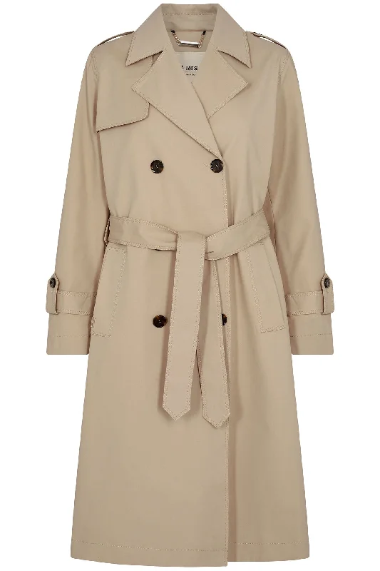 Mos Mosh 156610 MMFarah Savannah Tan Double Breasted Trench Coat