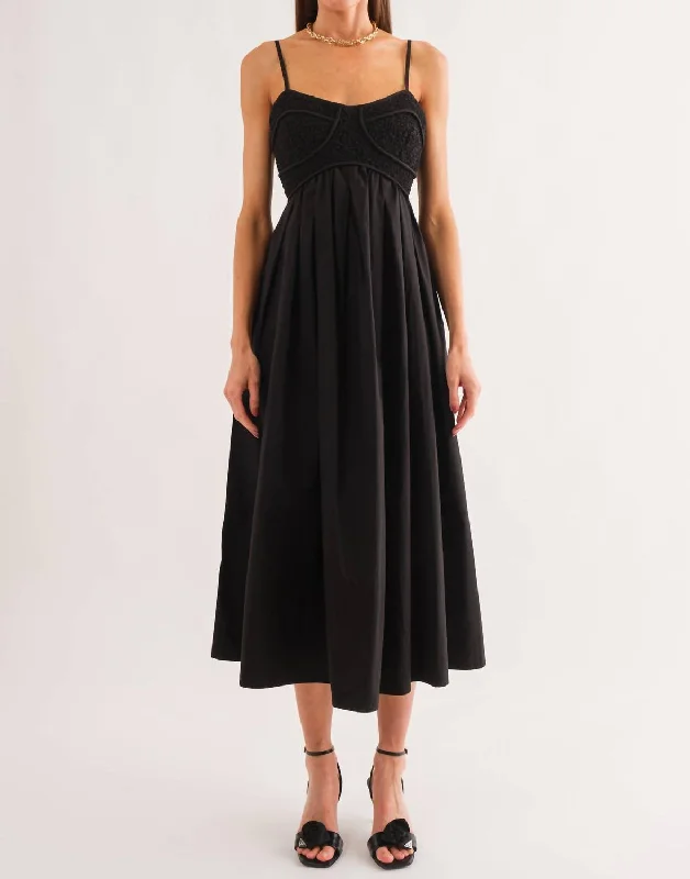 Midi Dress In Black