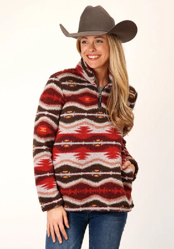 Roper Women's Polar Fleece Aztec Pull Over