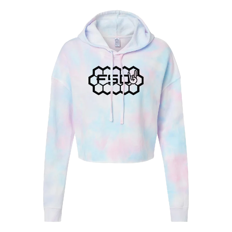 FSD Women's Cotton Candy Crop Hoodie